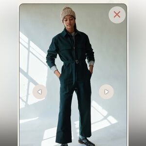 Caron Callahan Soleil Jumpsuit Juniper Twill XS